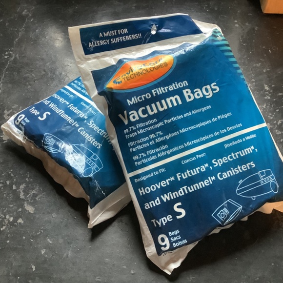 2 packs style S EnviroCare Replacement Vacuum  Dust Bags Futura Spectrum 17 bags - Picture 2 of 12